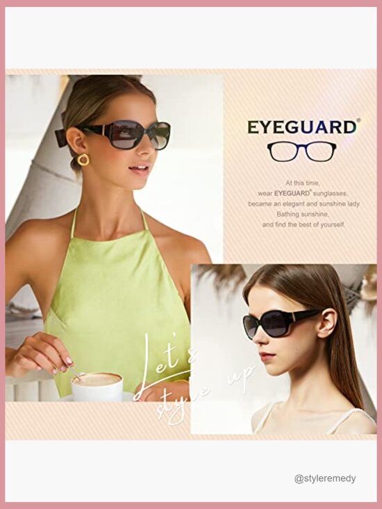 Polarized Retro Sunglasses UV400 Protection Oversized Square Frame main image 4
